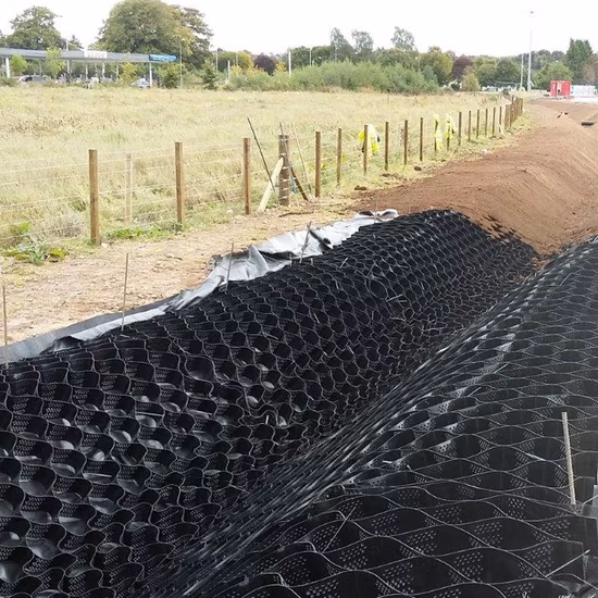 Géocellule HDPE pour plate-forme de 15 cm de hauteur